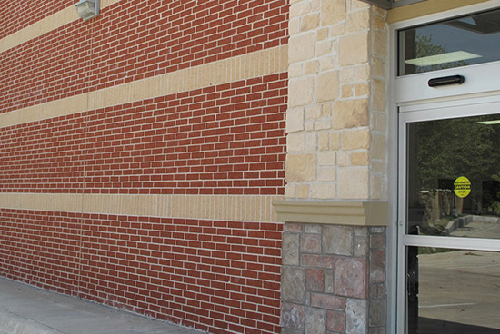 Brick masonry wall application photo
