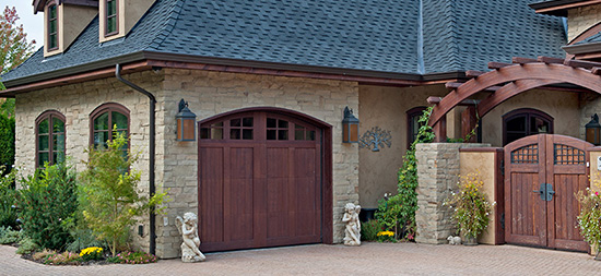 House built with stone facade